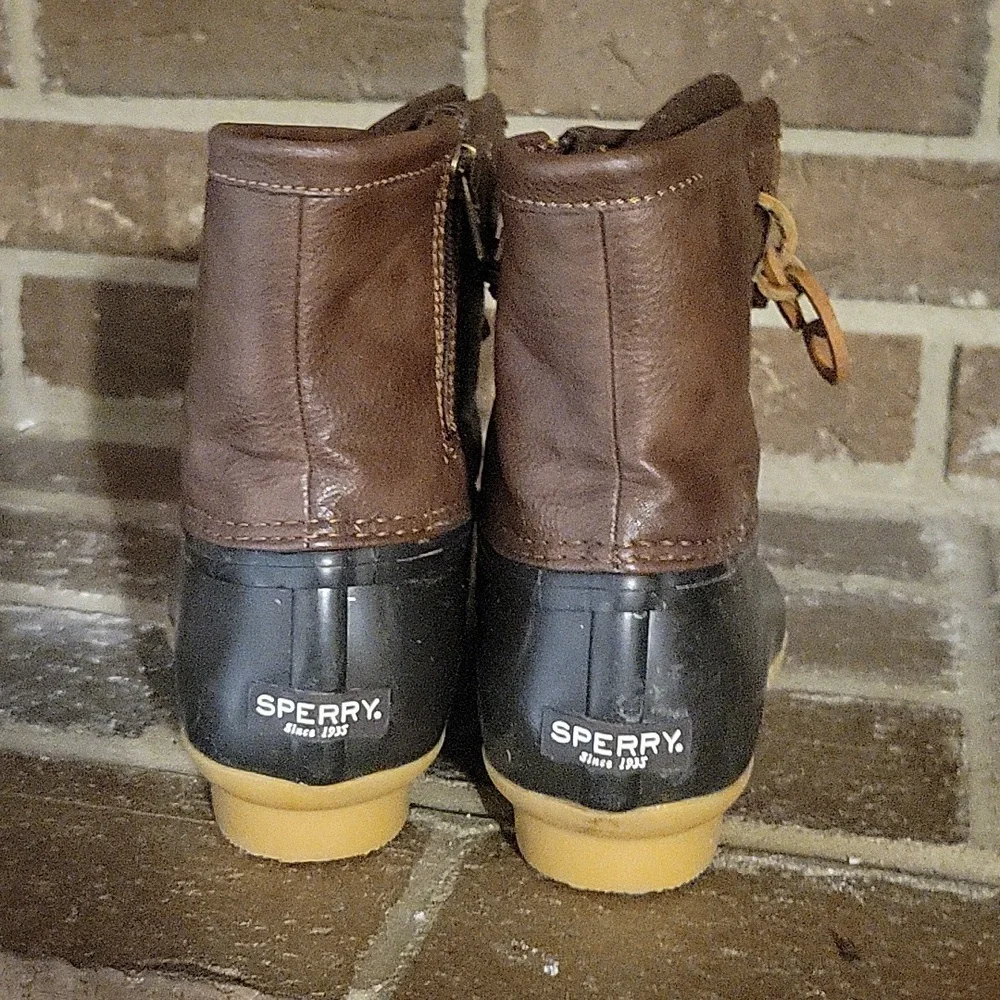 Sperry‎ Saltwater Duck Boots Girl 5M Top Sider Brown Girls Waterproof Rain Shoes